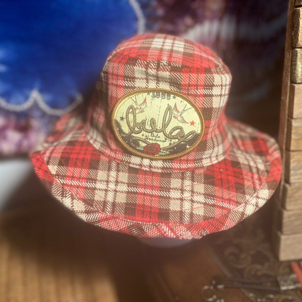 Bula Plaid Bucket Hat – Perfect for Cottagecore & Outdoor Adventures